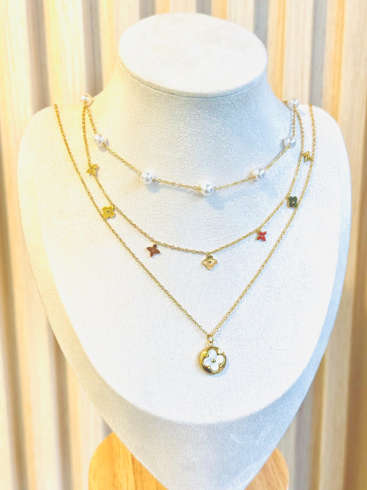 COLLAR FLOWER GOLD