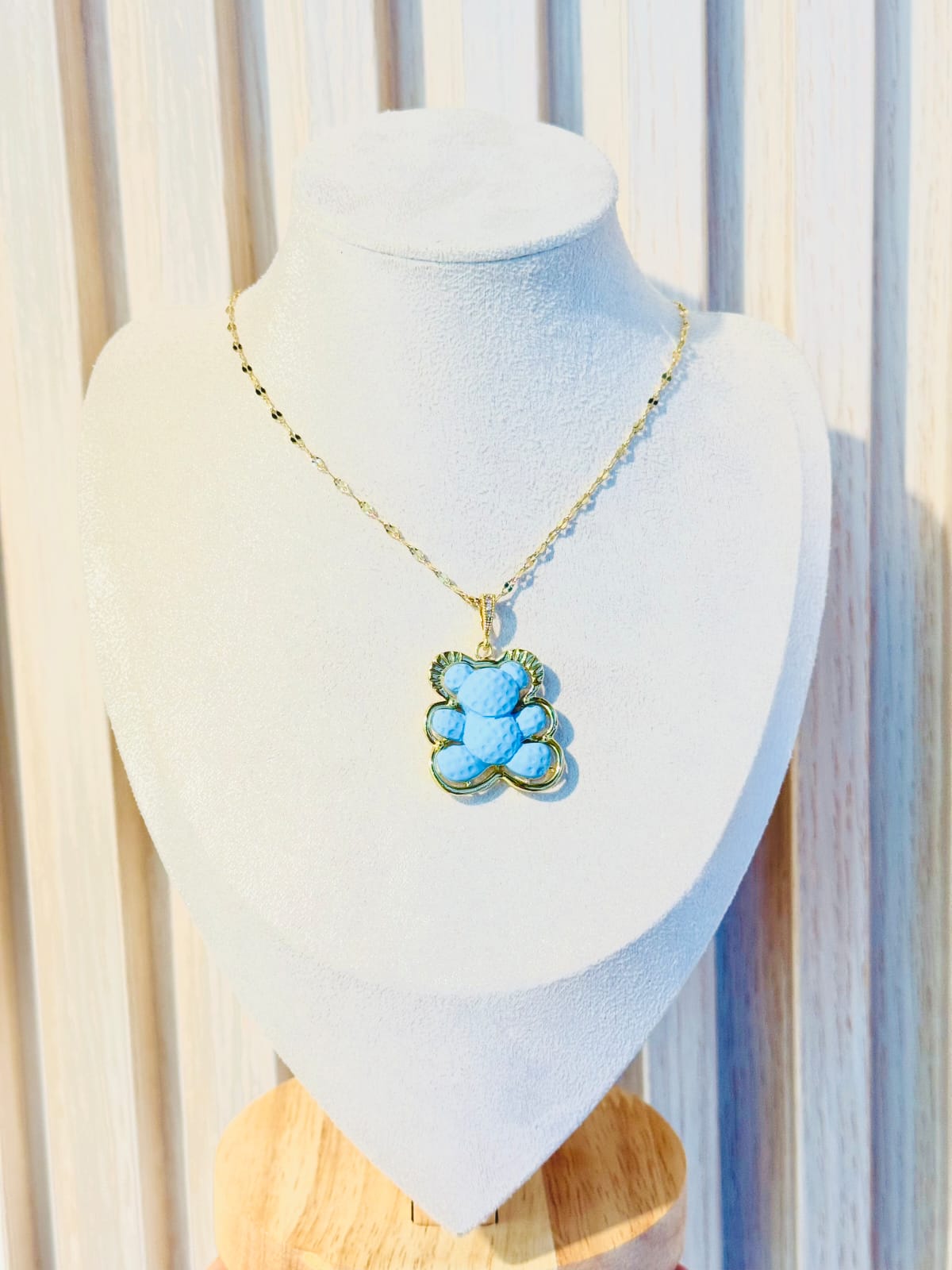 Collar Light Blue Bear