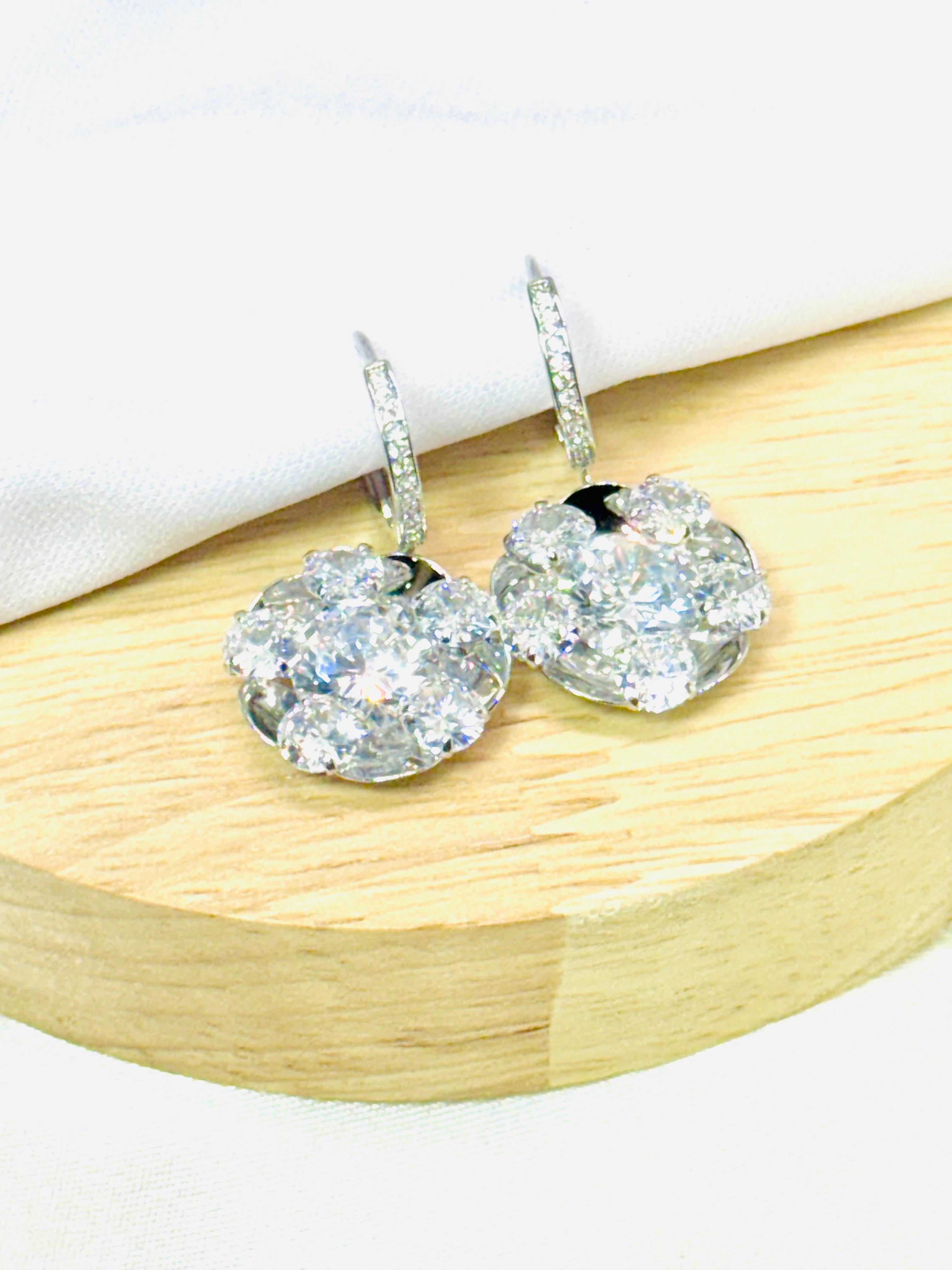 Aretes plata rodio