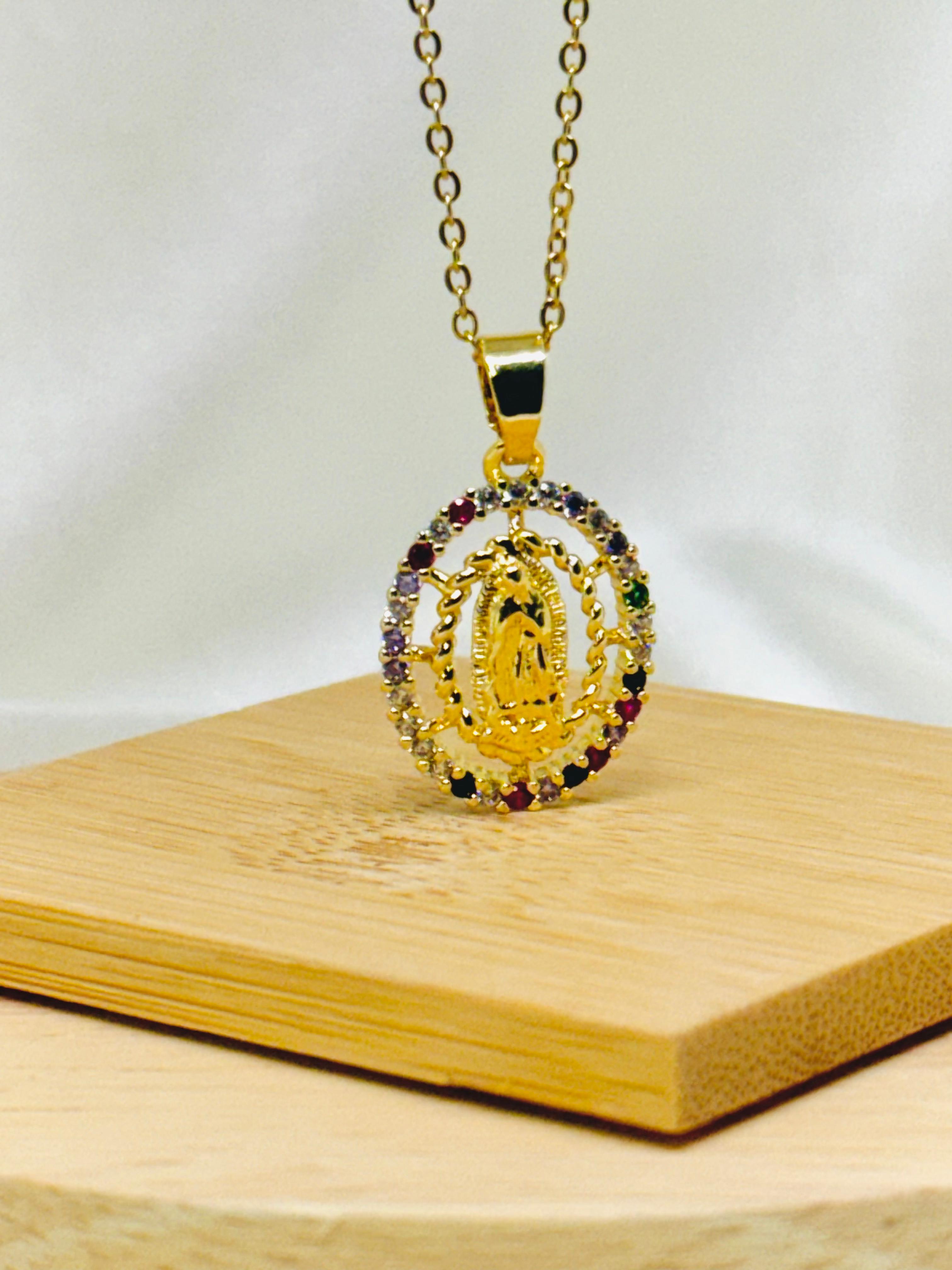 Collar Rodio Virgencita