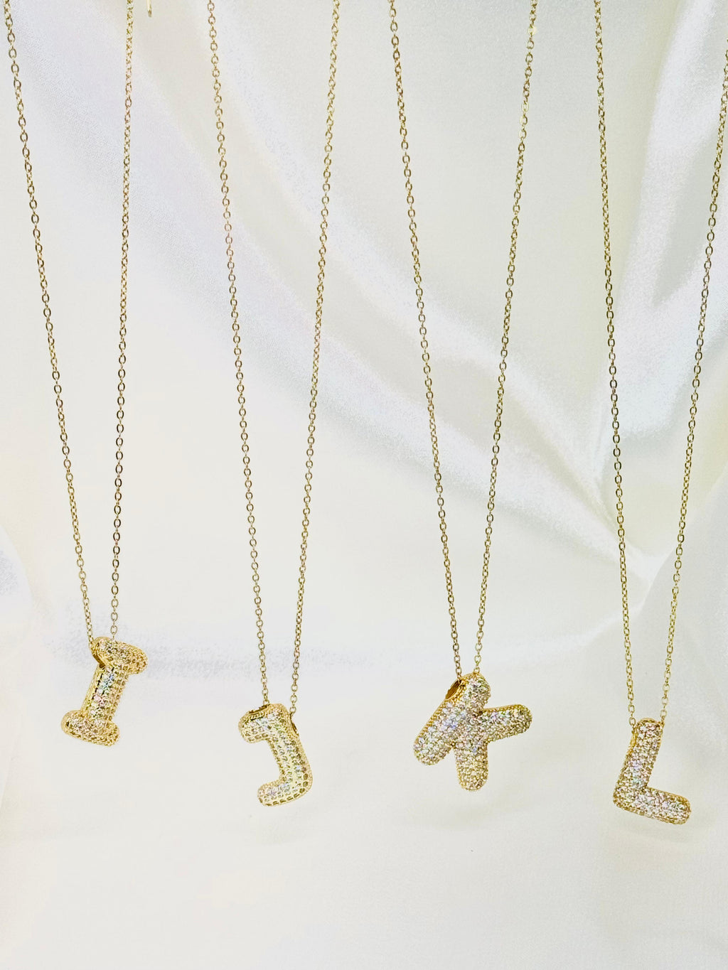 Cadenas rodio letras chuncky