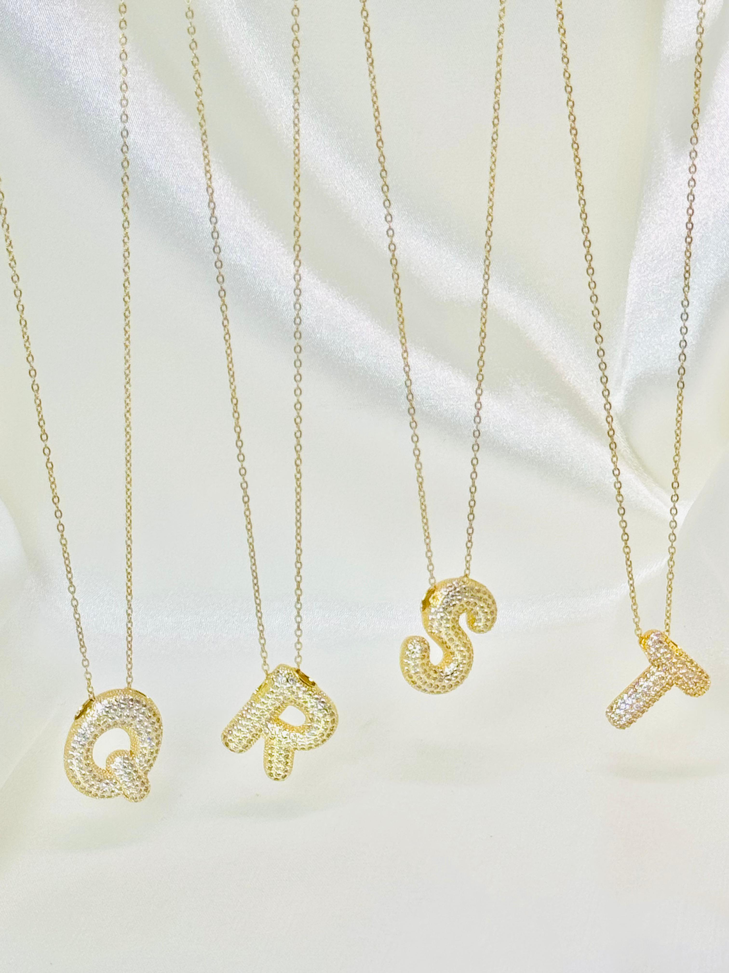 Cadenas rodio letras chuncky