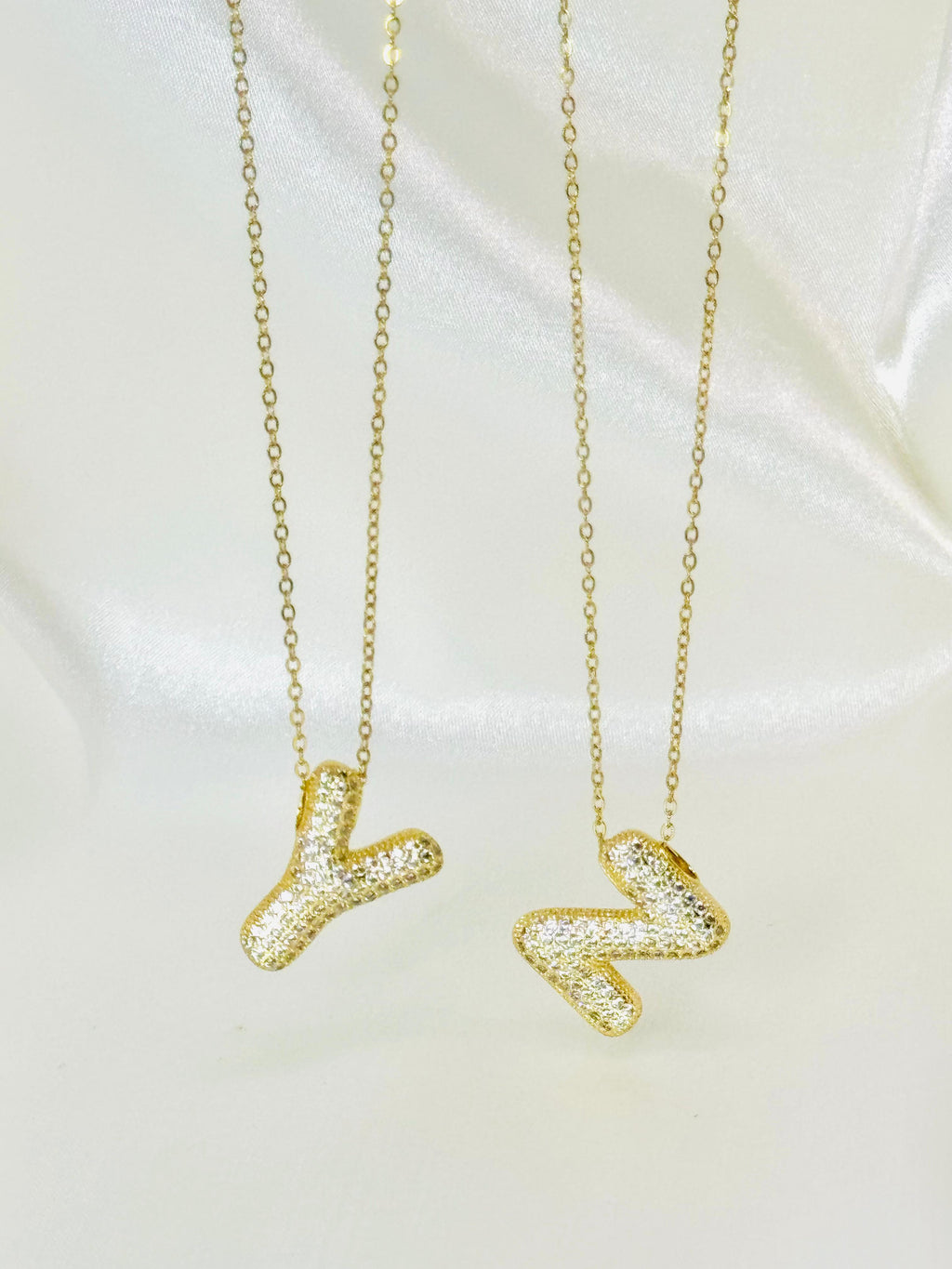 Cadenas rodio letras chuncky